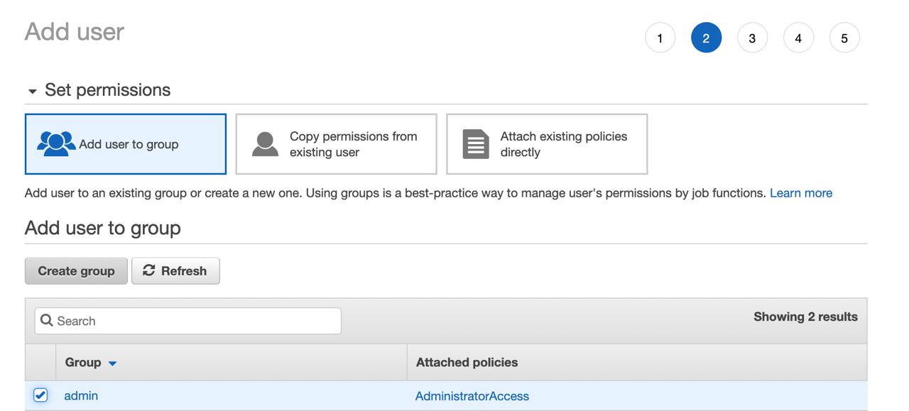 Provide admin permission for the user so we can provide everything.