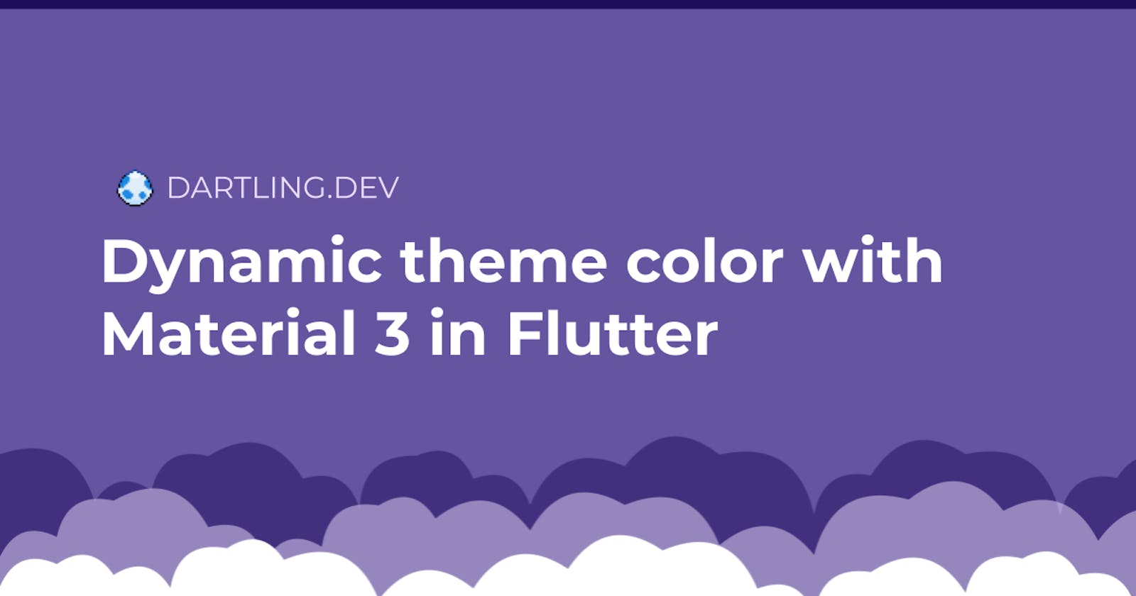 Dynamic theme color with Material 3 (You) in Flutter