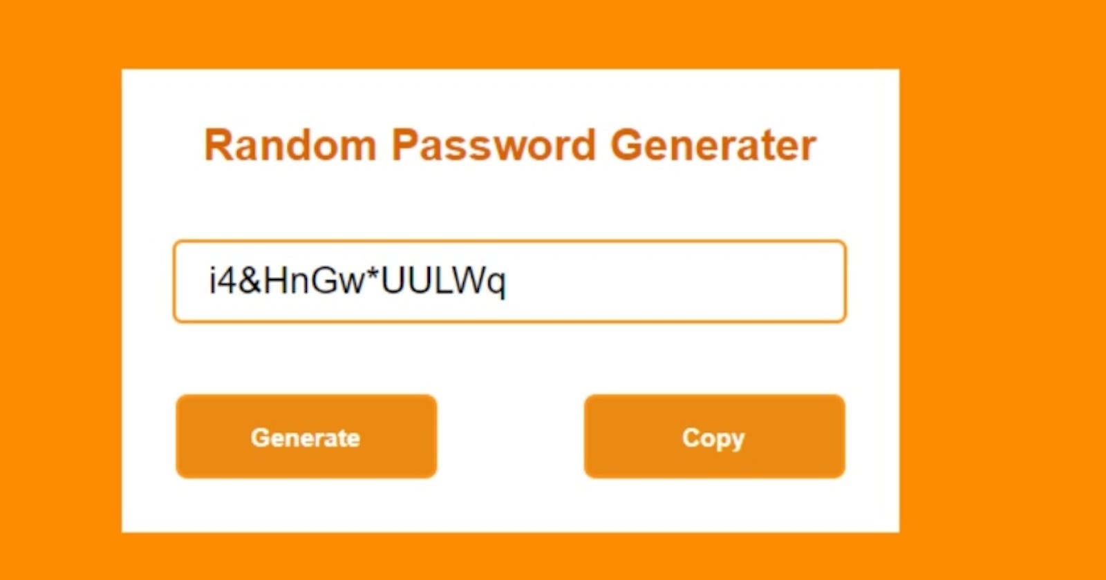 How to create a Strong password Generator using JavaScript
