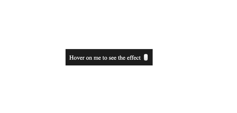 output of hover text underline animation