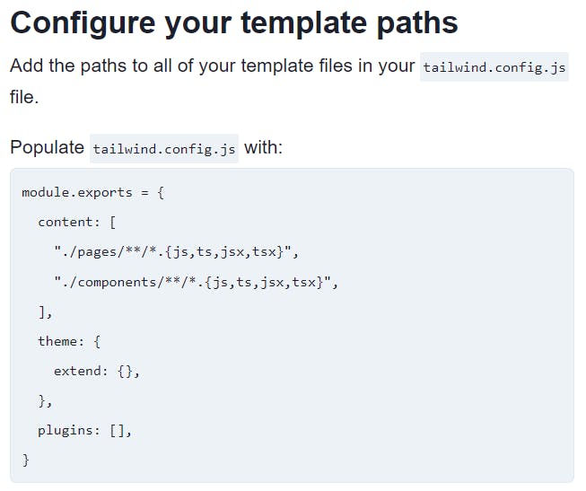 Create tailwind.config.js - manually
