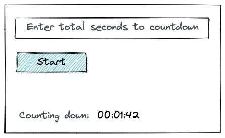 Countdown timer design
