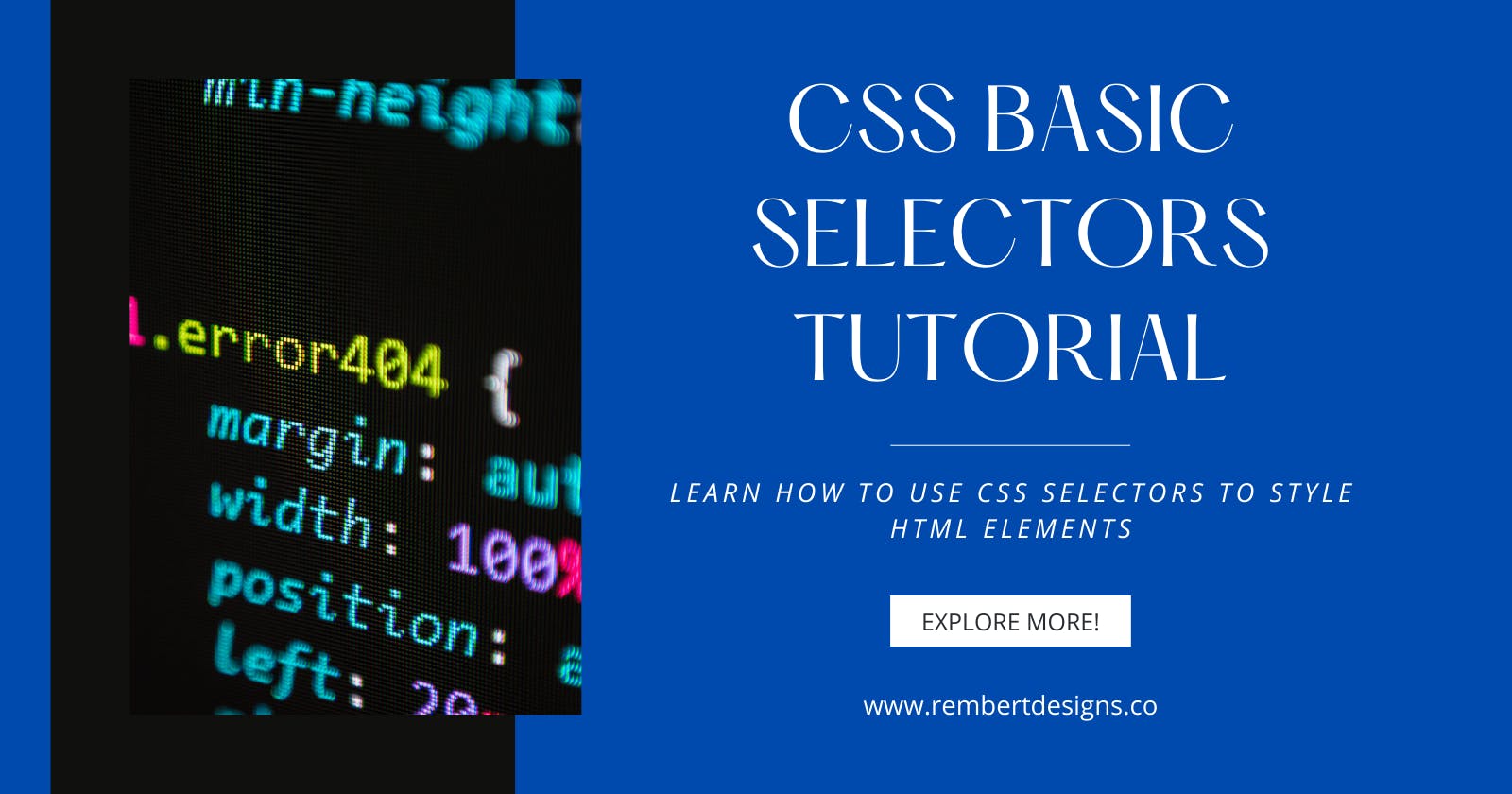 CSS Basic Selectors Tutorial