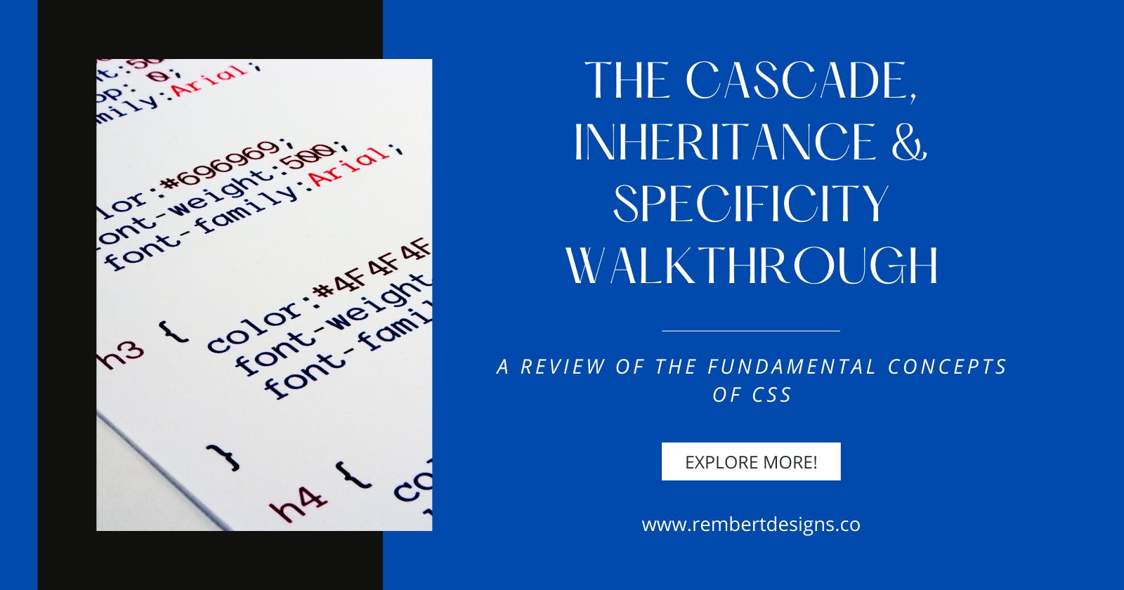 The Cascade, Inheritance & Specificity Walkthrough