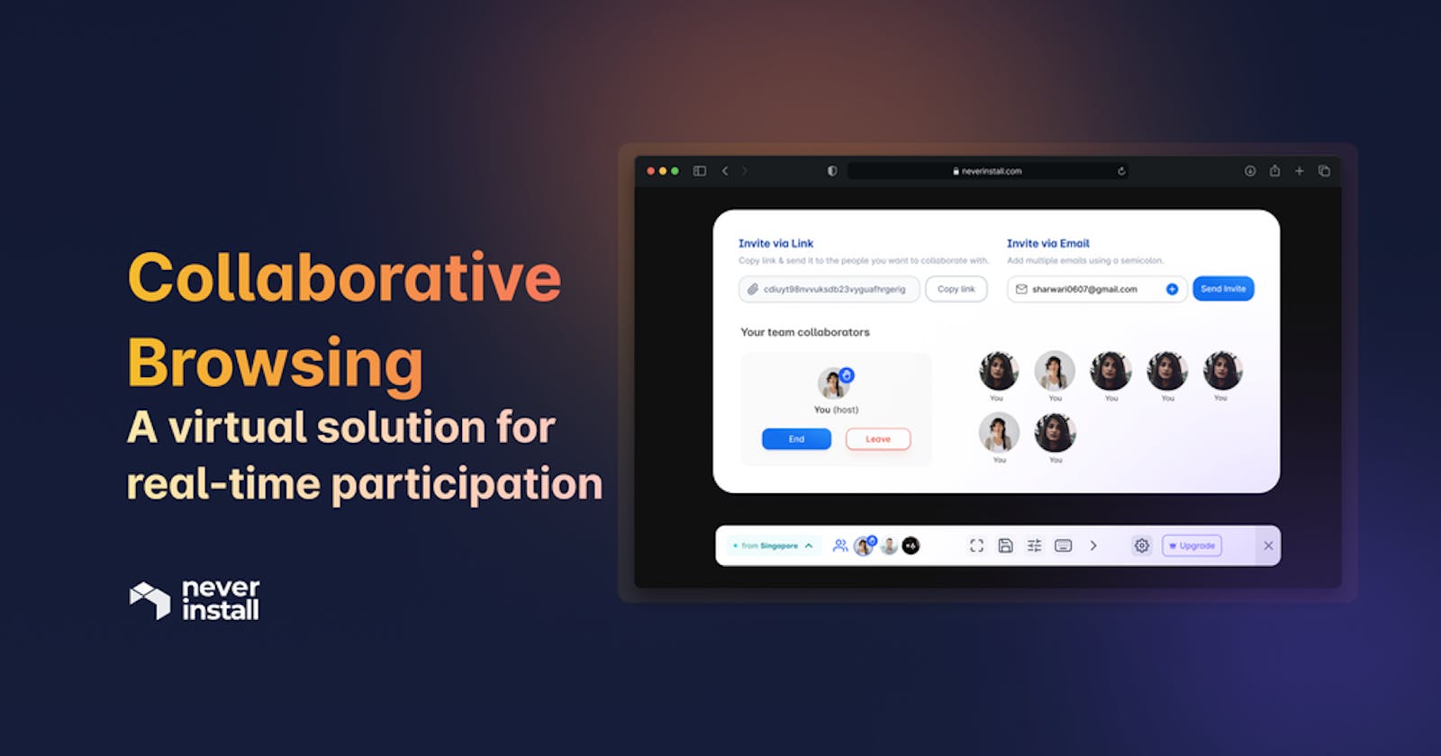 Collaborative Browsing: A virtual solution for real-time participation