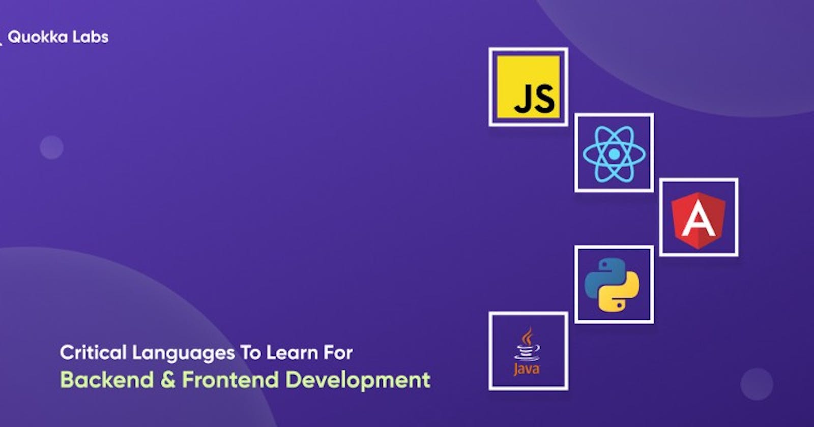 Framework Java Critical Languages to Learn for Backend & Frontend Development