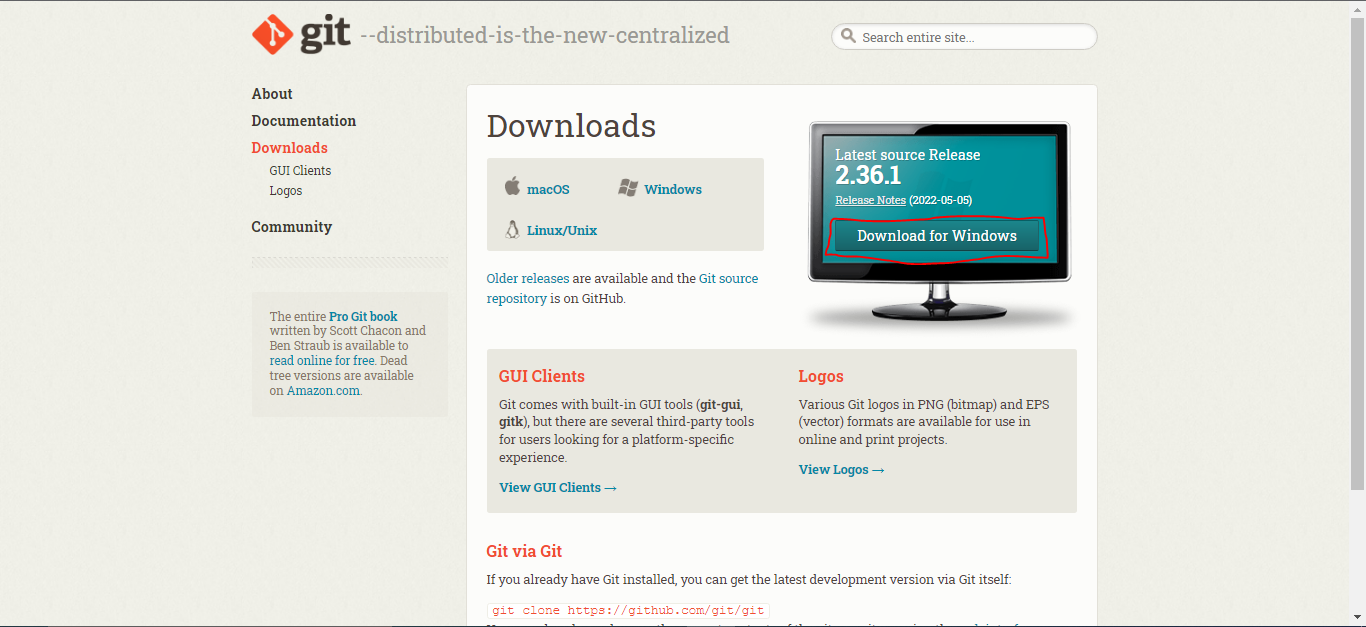Git website