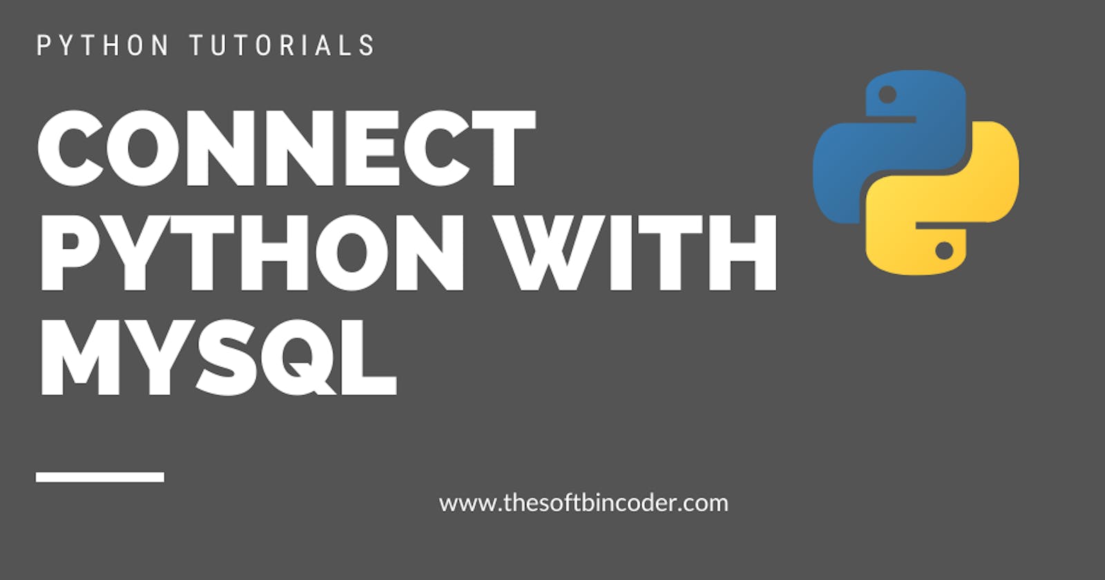 How to Connect Python with MySQL Database