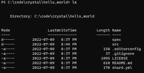 Crystal Hello_World Subdirectory - Screenshot 2022-07-09 222115.png