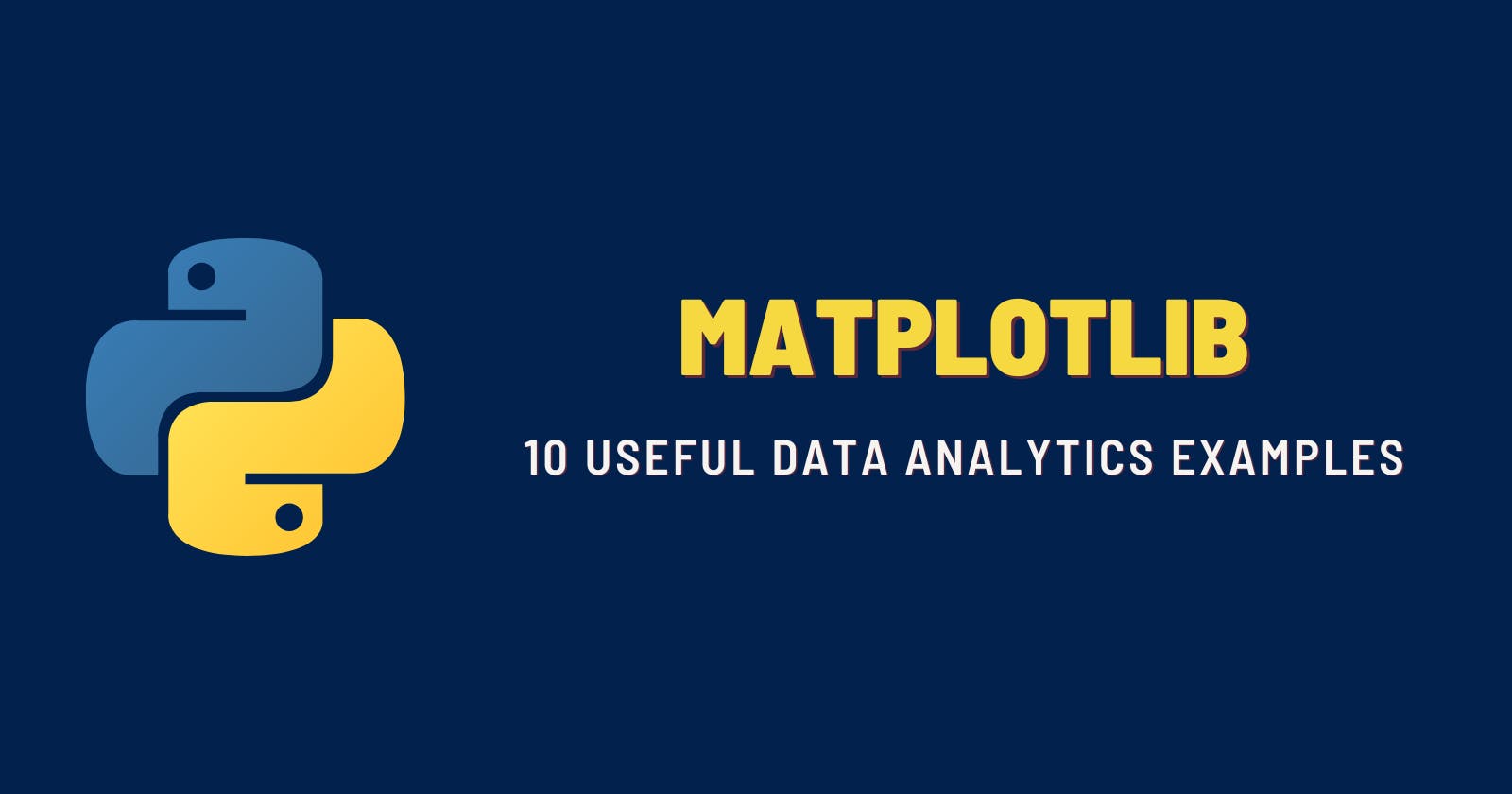 10 data analytics dashboards with Matplotlib