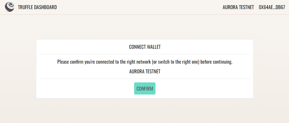 Connect Wallet Testnet
