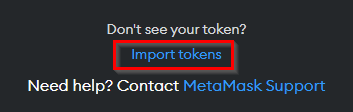 Don't See Tokens?