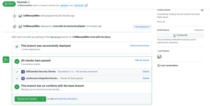 Open pull request on GitHub