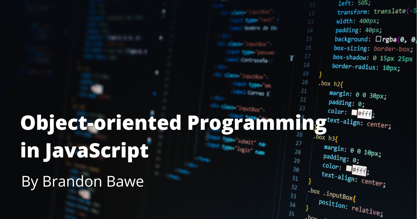 Object Oriented Programming (OOP) in JavaScript