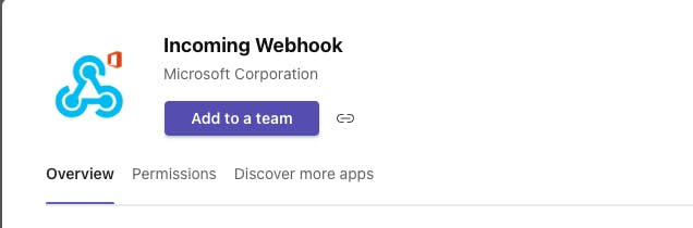 Incoming Webhook Configuration Step 4