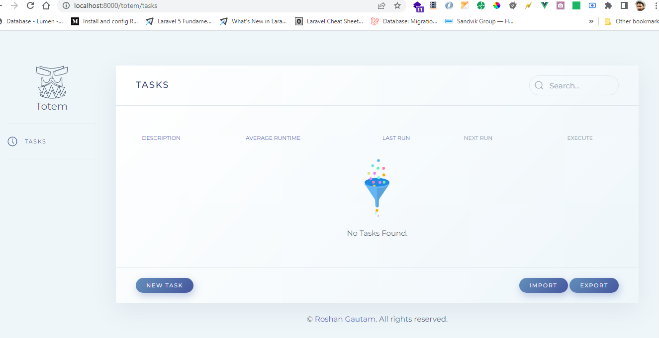 Laravel Schedule Manager. #Totem