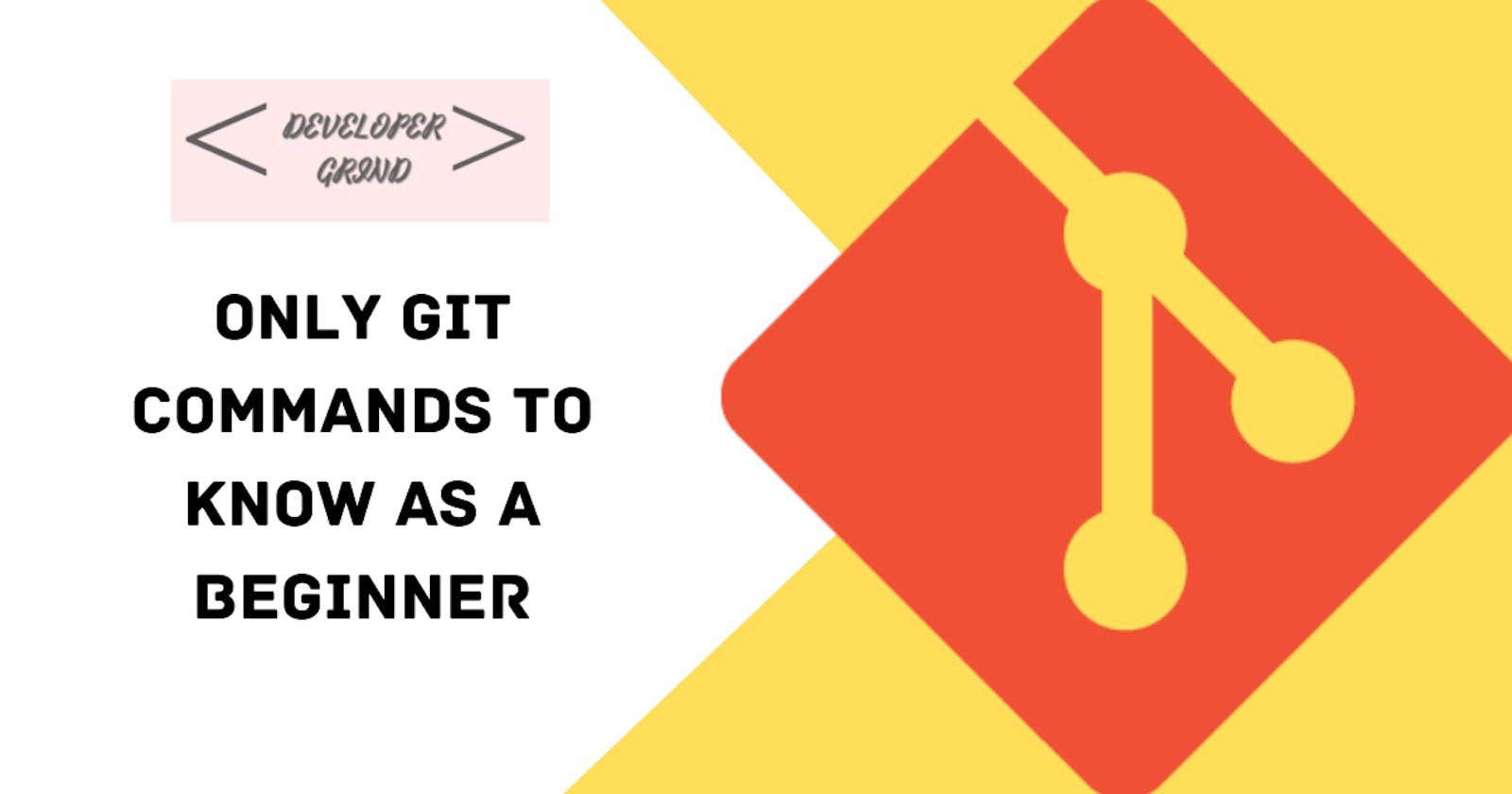 Only git commands to know as a beginner