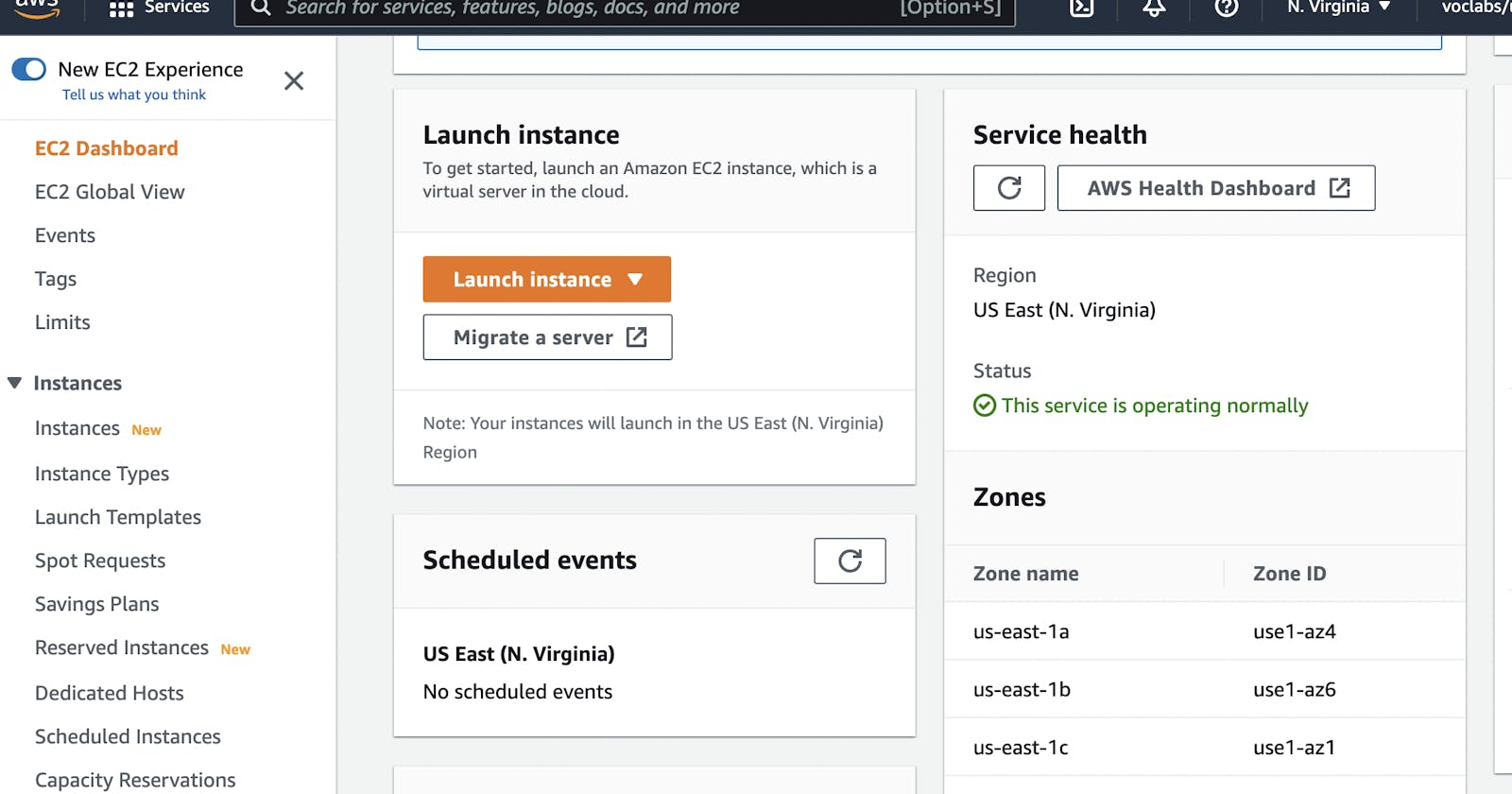 Workflow for setting up a web server in AWS EC2 (Free Tier).