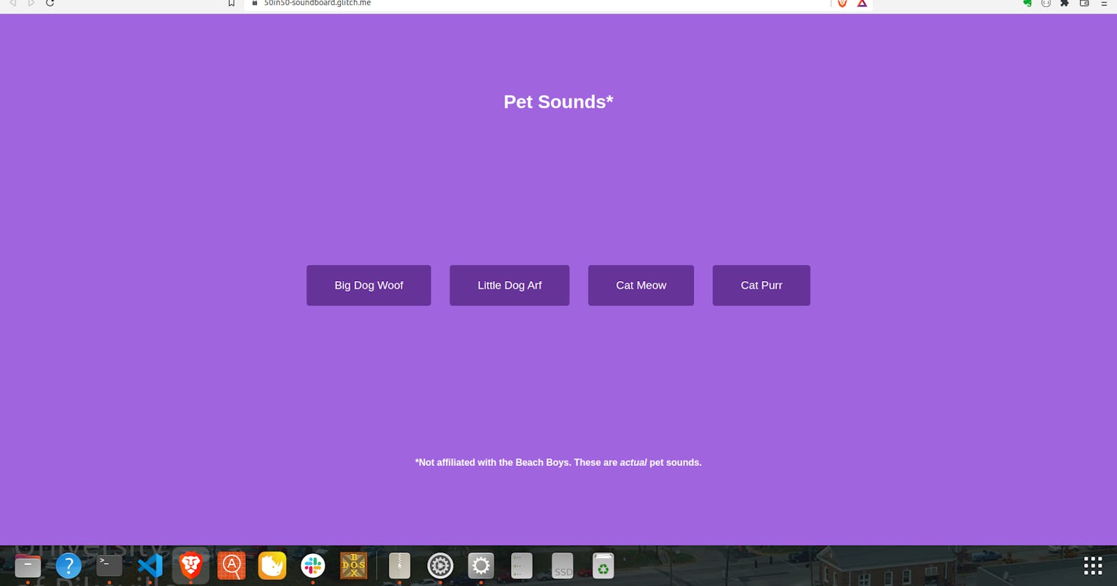 50 Projects in 50 Days, Day 9: Sound Board (Pet Sounds!)