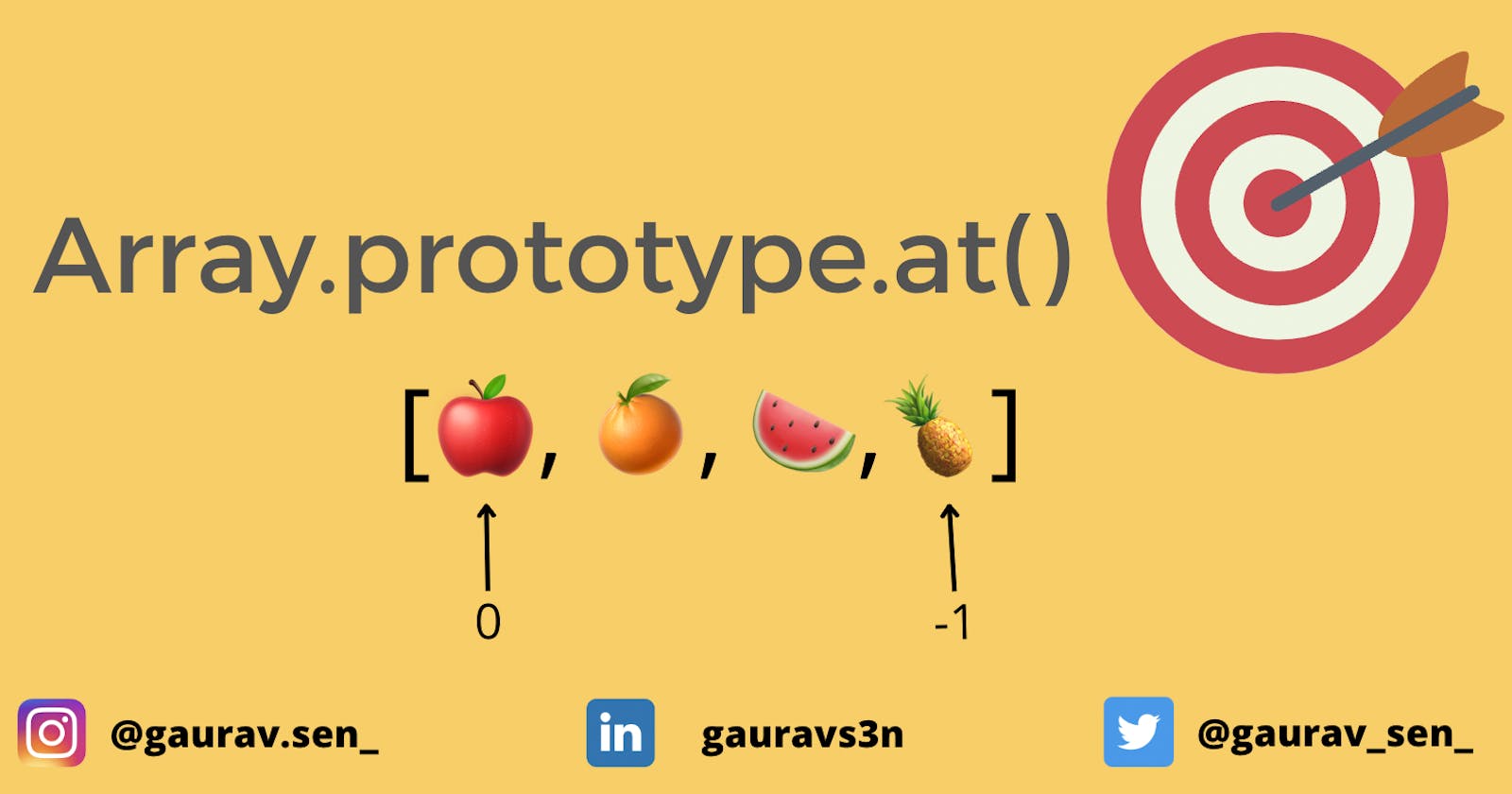 Array. prototype. at() - An intuitive way to retrieve elements