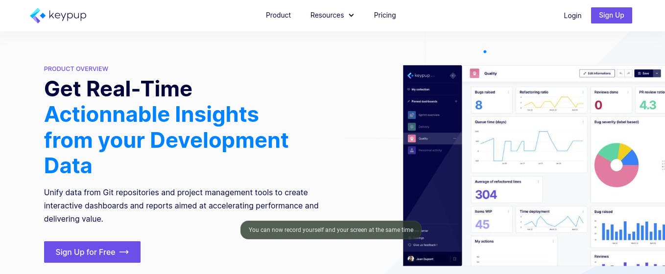 Keypup Product Homepage