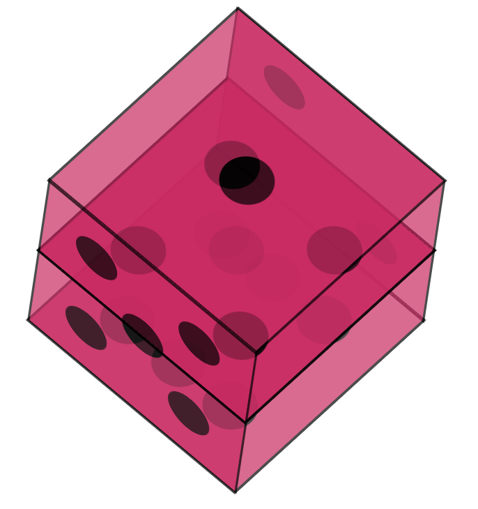 Side number 5 CSS dice