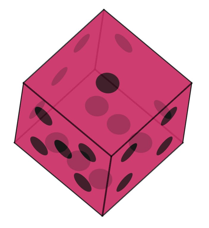 3D Dice made in CSS