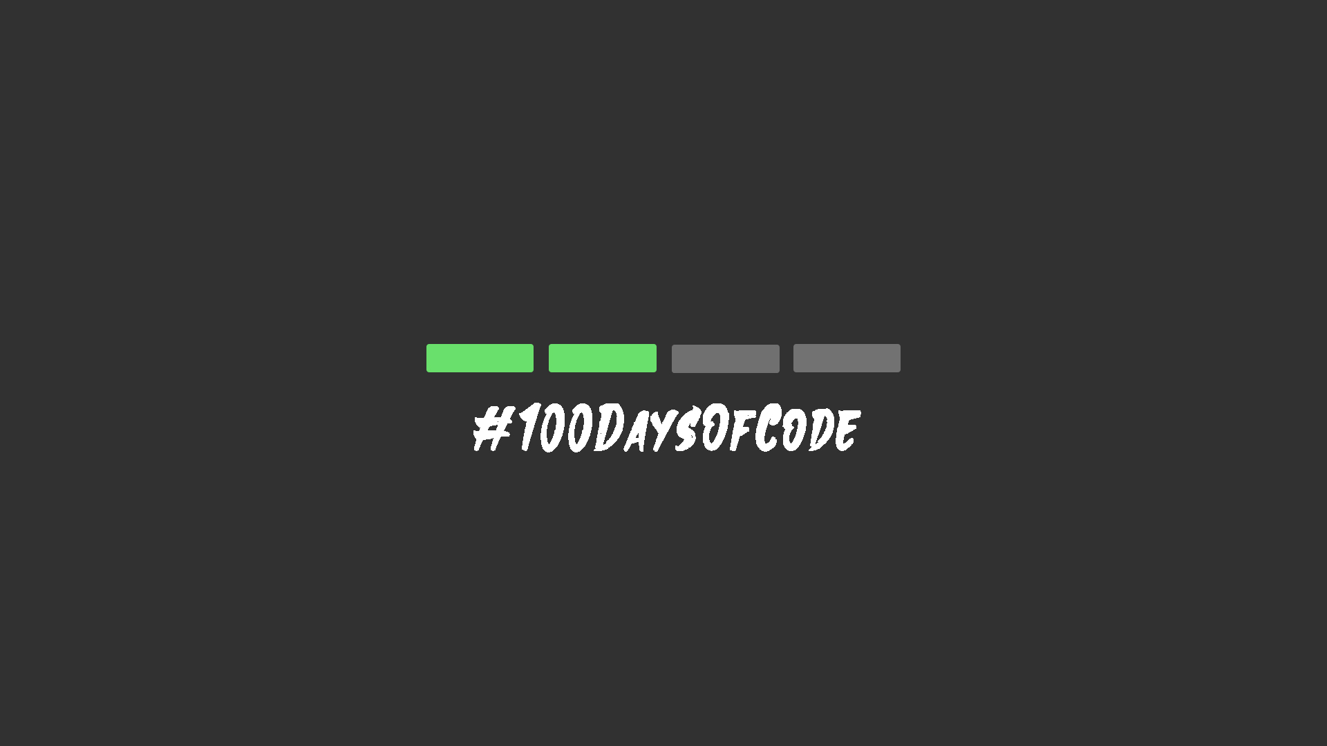 Second quarter of #100DaysOfCode