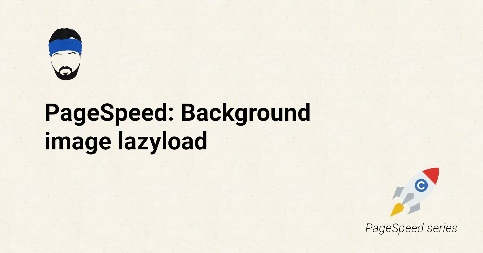 PageSpeed: Background image lazyload