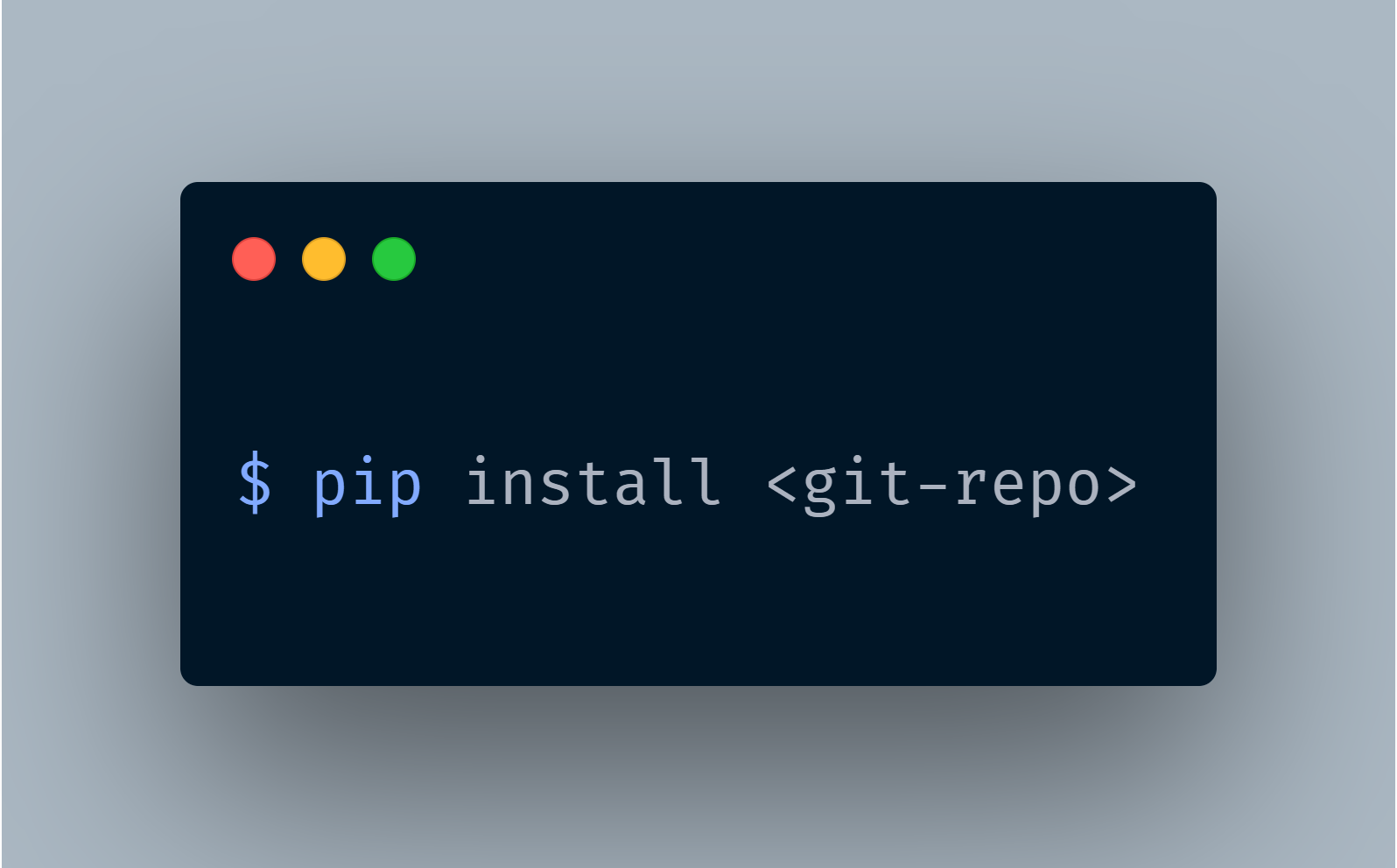 Pip Install A Git Repository