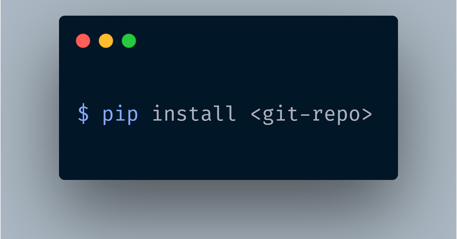 Pip Install a Git Repository