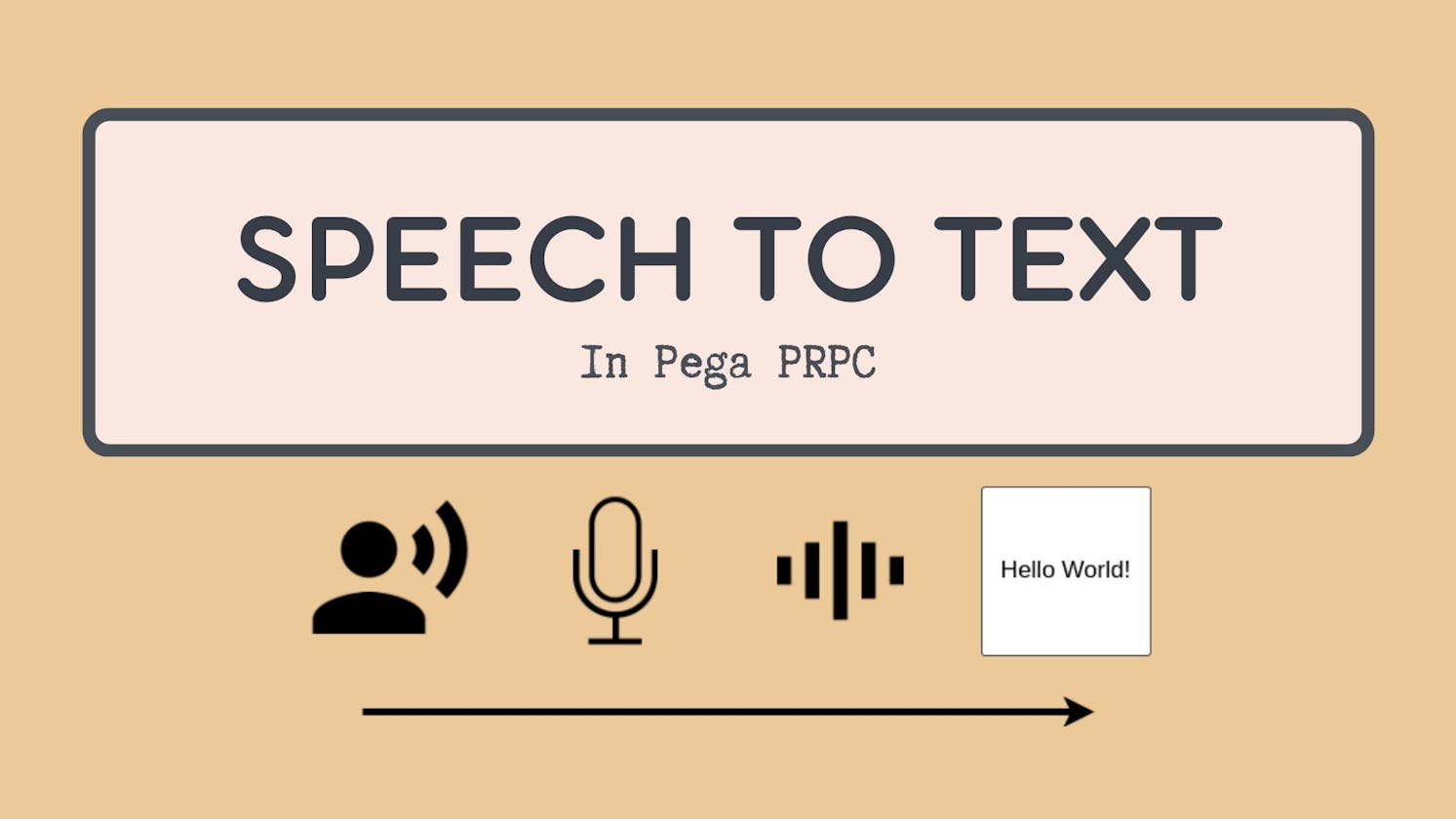Speech to text in Pega