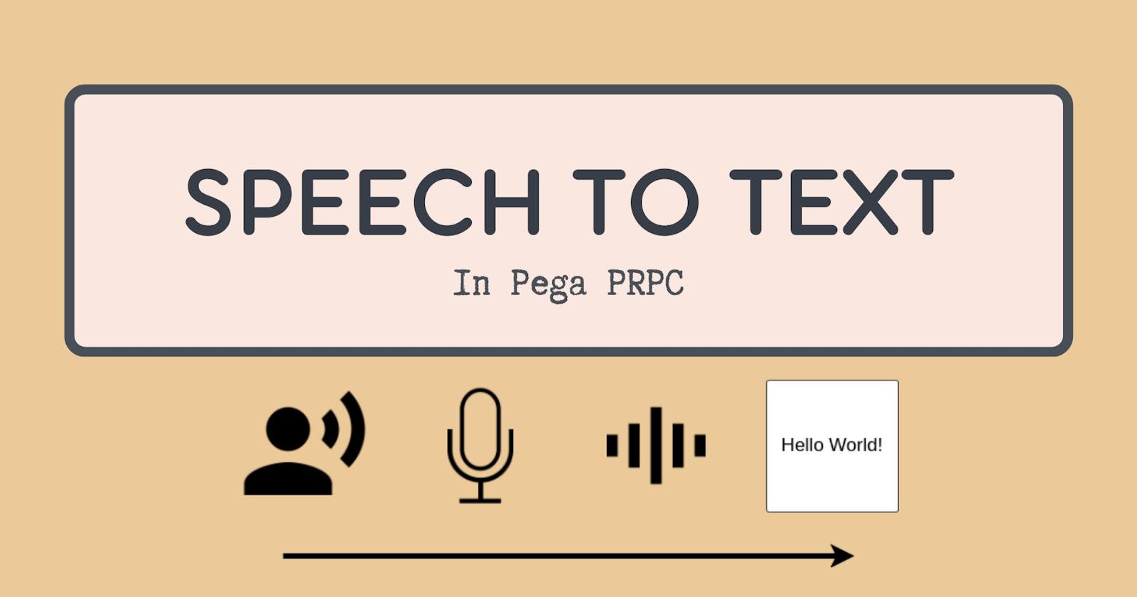 Speech to text in Pega