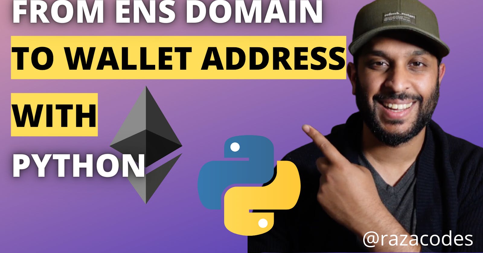 Get the wallet address from an ENS domain name