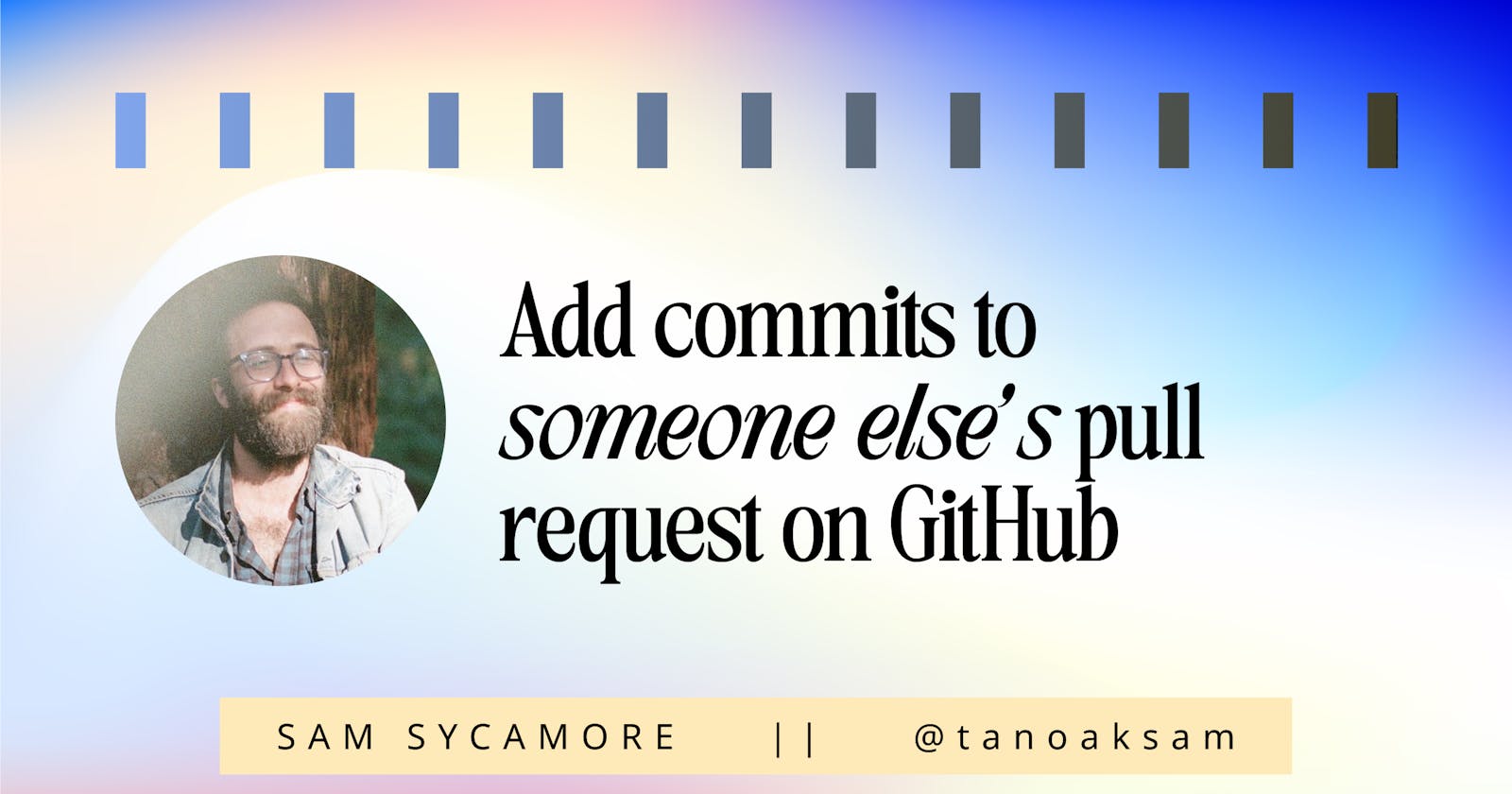 How to add commits to someone else's pull request on GitHub