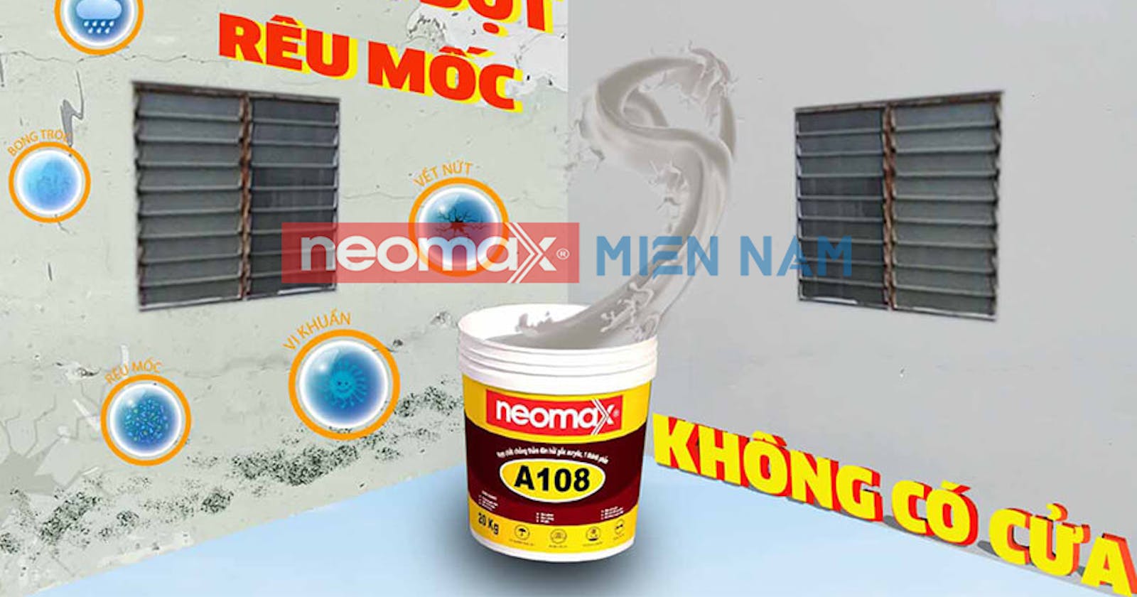 Neomax A108 - hợp chất chống thấm đàn hồi 100%