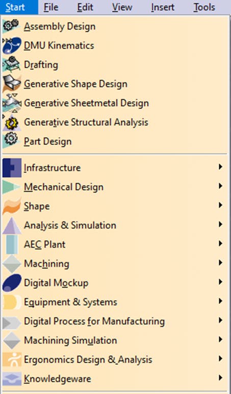 Start menu modules