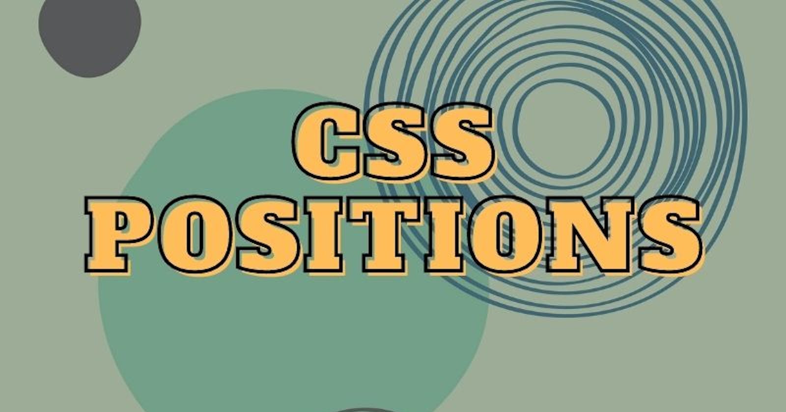 Set the correct position with the Position property of CSS
