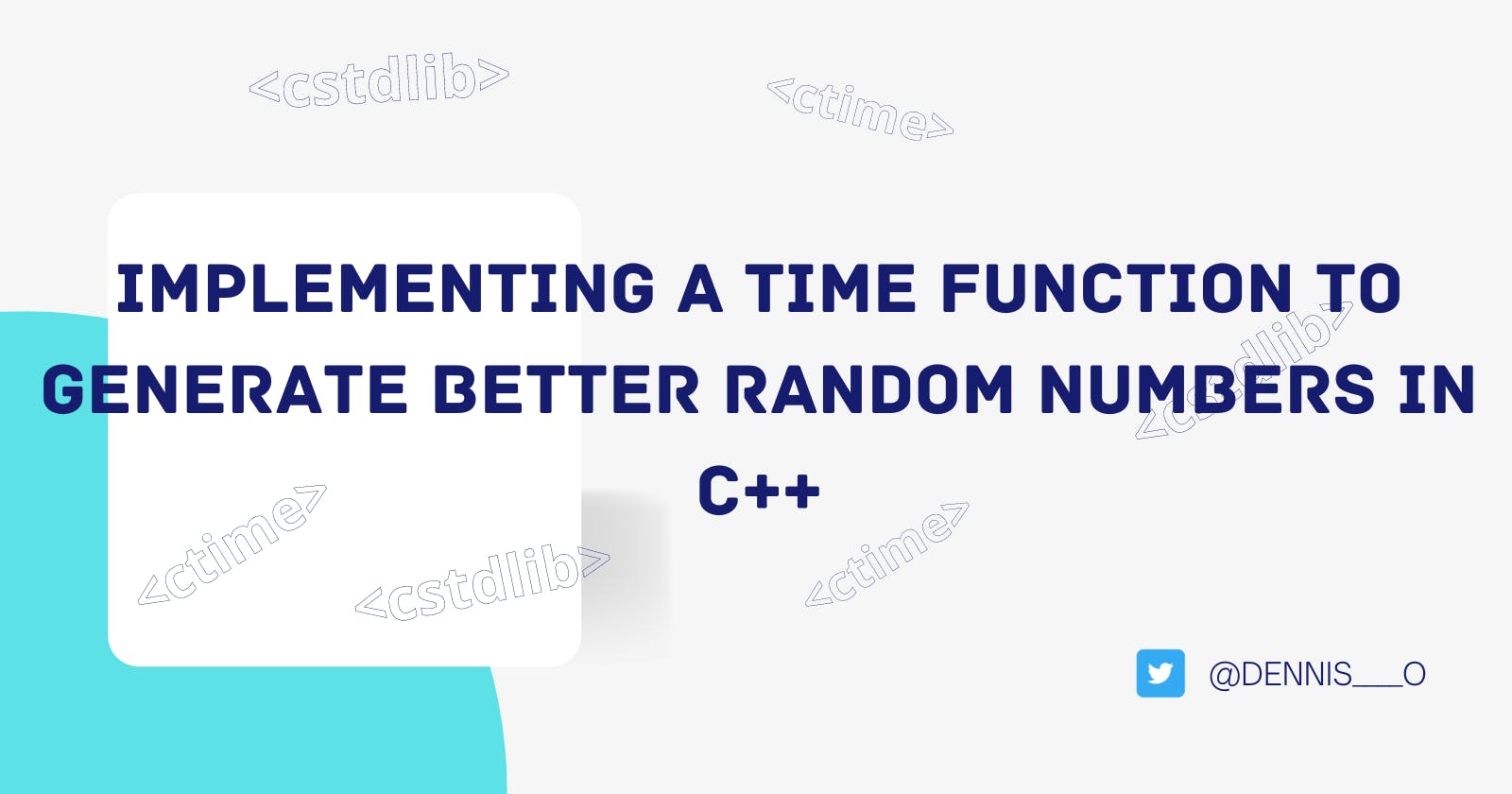 Implementing a time function to generate better random numbers in C++