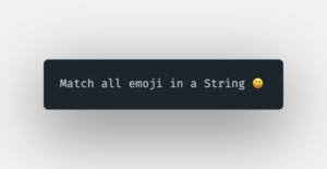 How to check if a string contains emojis in JavaScript?