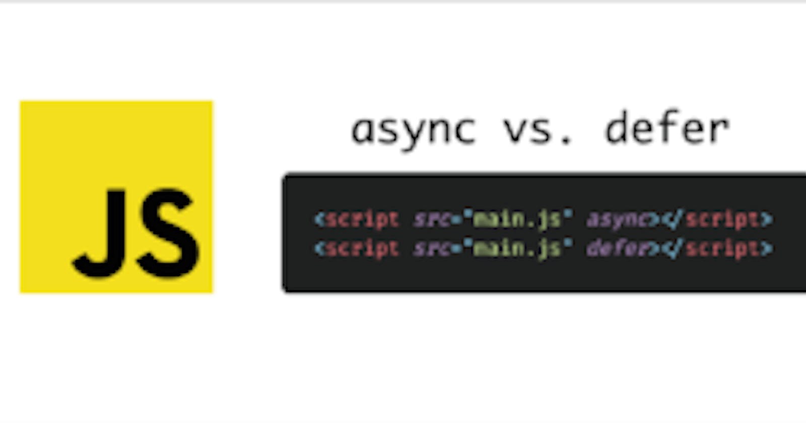 Optimizing JavaScript loading with defer and async attributes