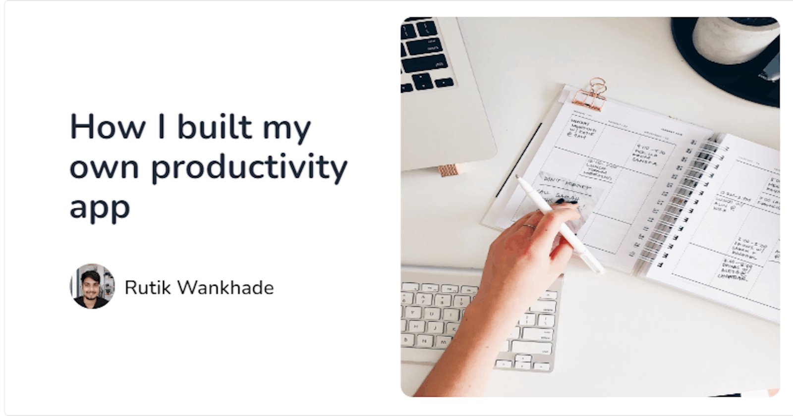 How I built my own productivity app