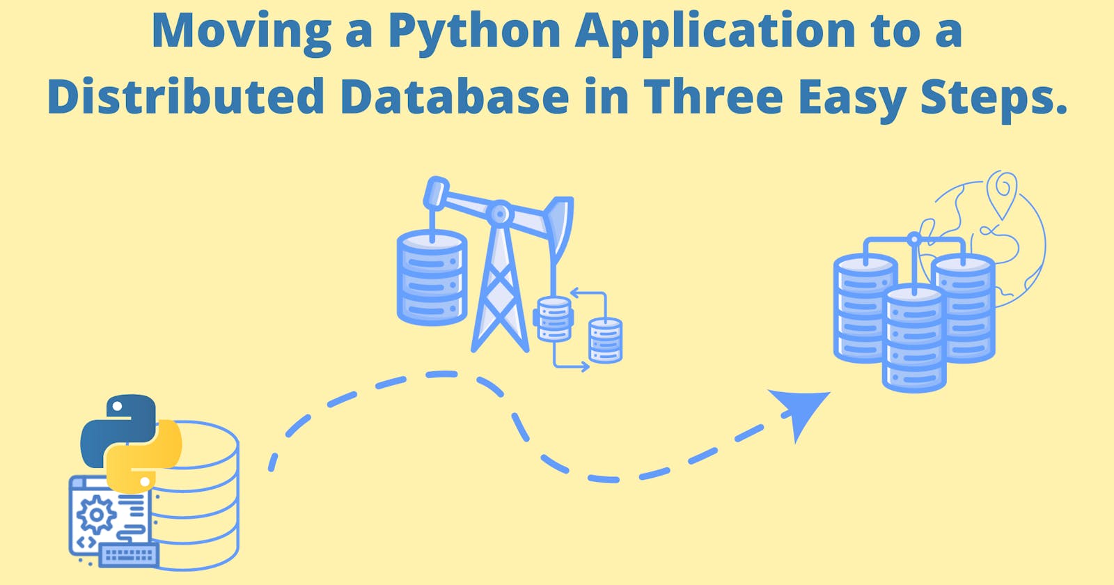 Moving a Python Application to a Distributed Database in Three Easy Steps.