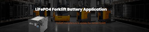 Application of industrial forklift battery's photo