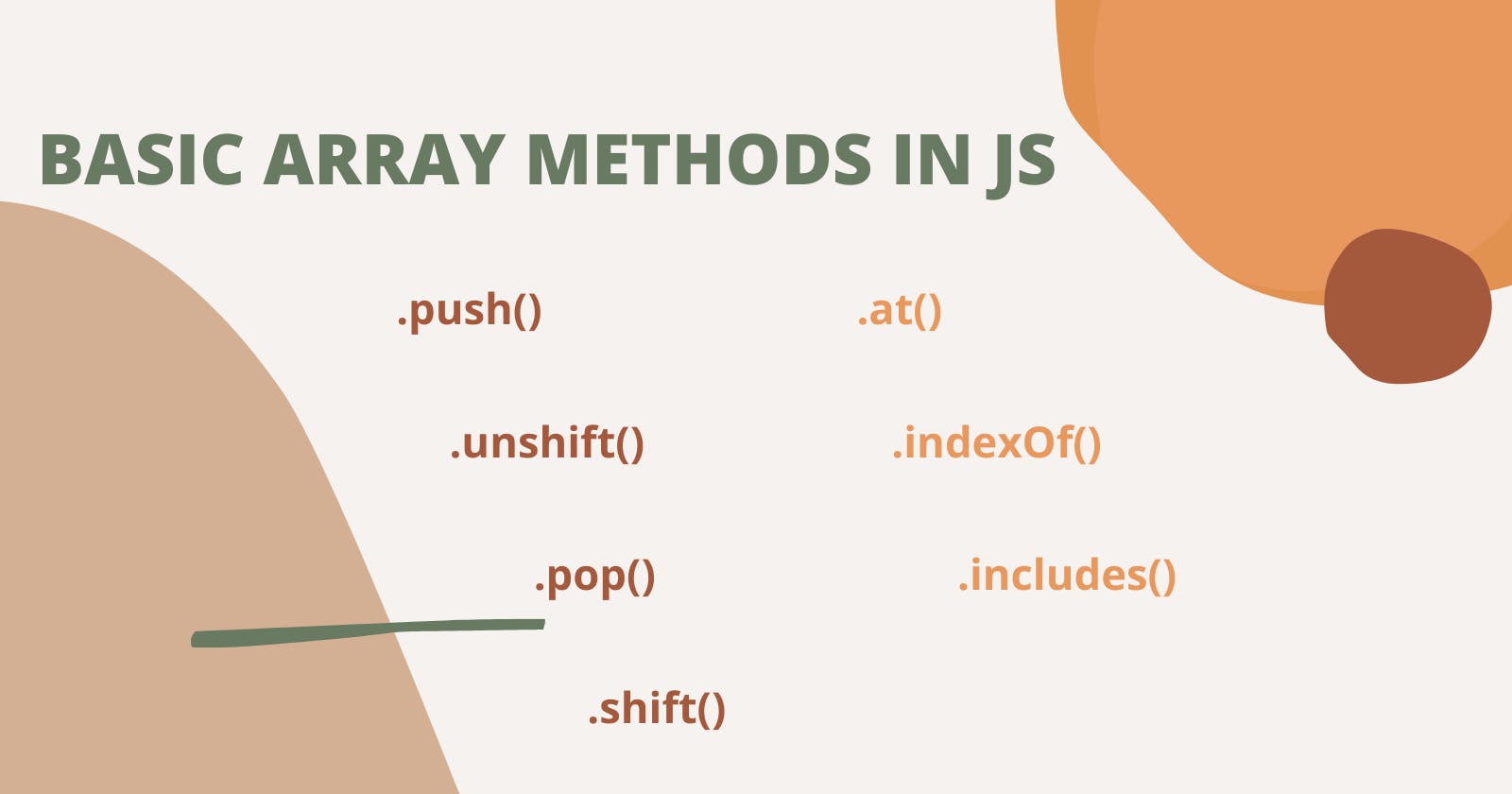 Basic Array Methods in JavaScript.