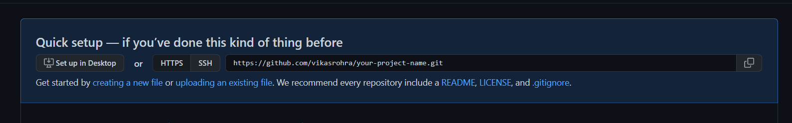 Remote repository URL image