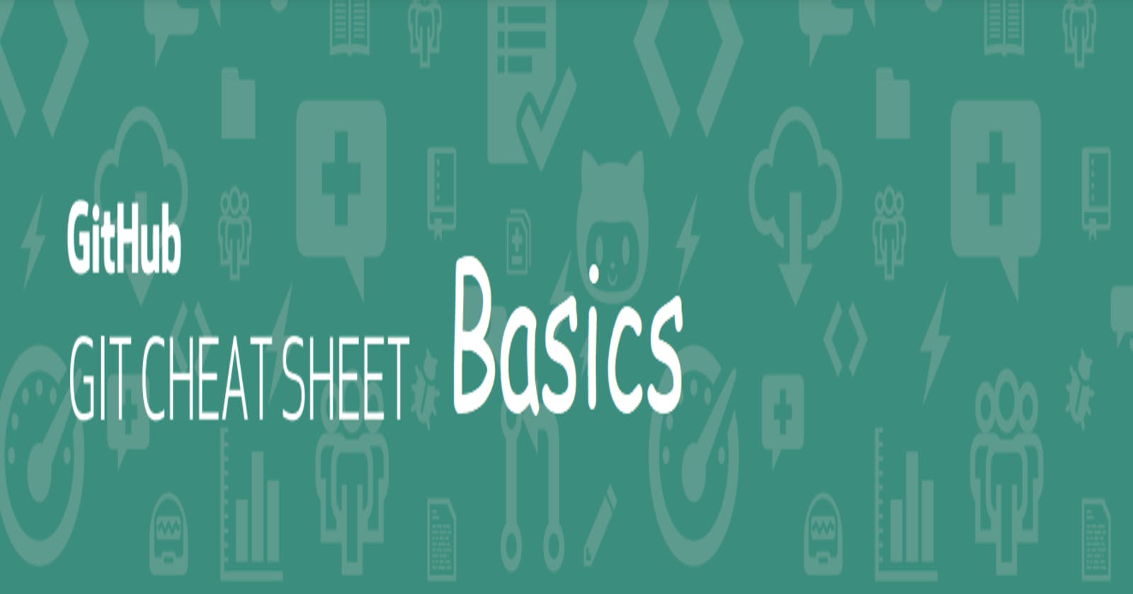 Git Bash Basics CHEAT SHEET with images