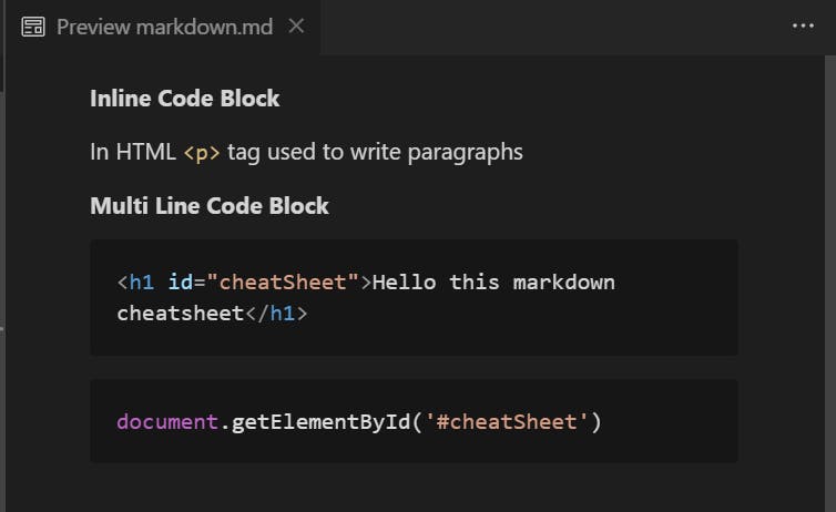 Block of code