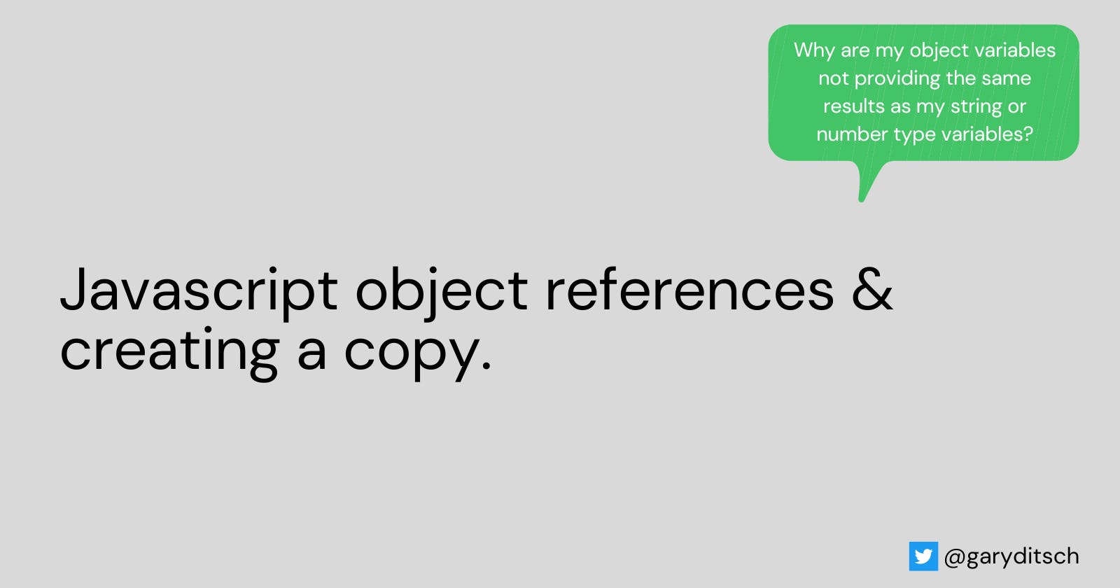 Javascript object references & creating a copy