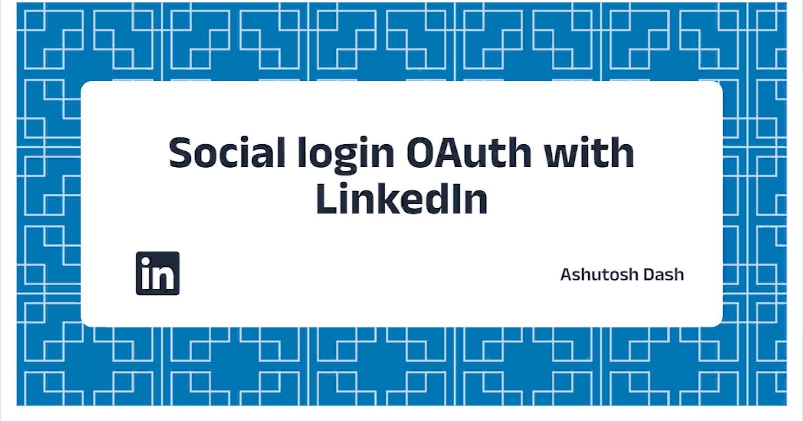 Social login OAuth with LinkedIn